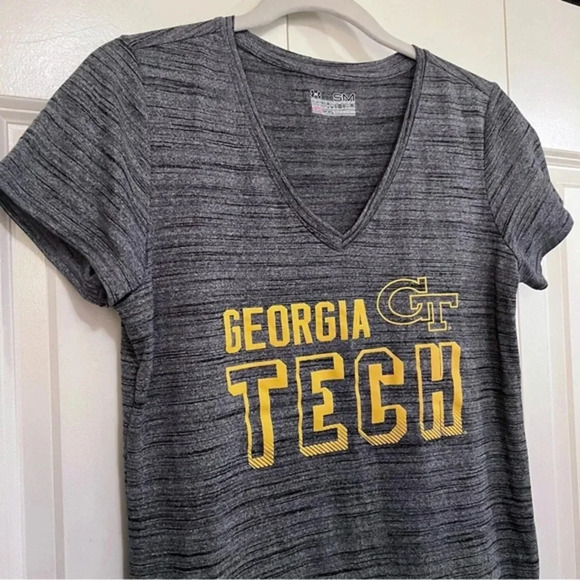UNDER ARMOUR Heat Gear Georgia Tech‎ Semi Fitted Top Small - Picture 3 of 9